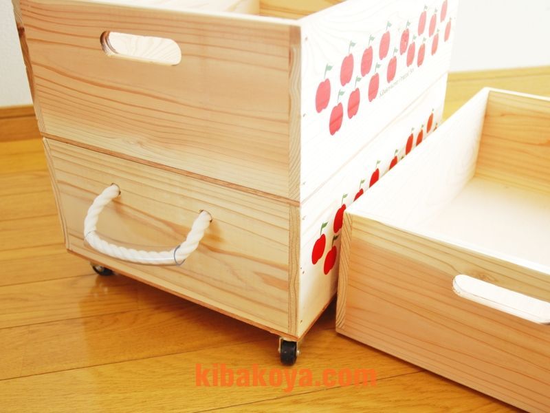 3段セット】 【ばら売り可】【ワインボックス】レトロなりんごちゃん