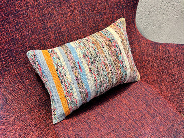 オールドキリム（裂き織り） キリムクッションカバー 30×45㎝ (C-14032