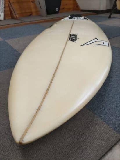 中古】JUSTICE surfboard RED HOT XF model(5'10×19 3/4×2 7/16) NO