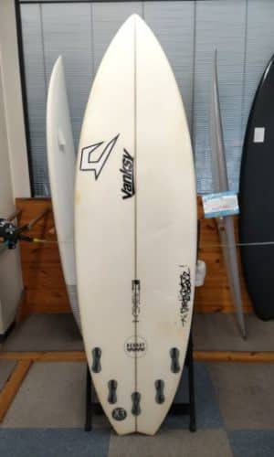 中古】JUSTICE surfboard RED HOT XF model(5'10×19 3/4×2 7/16) NO
