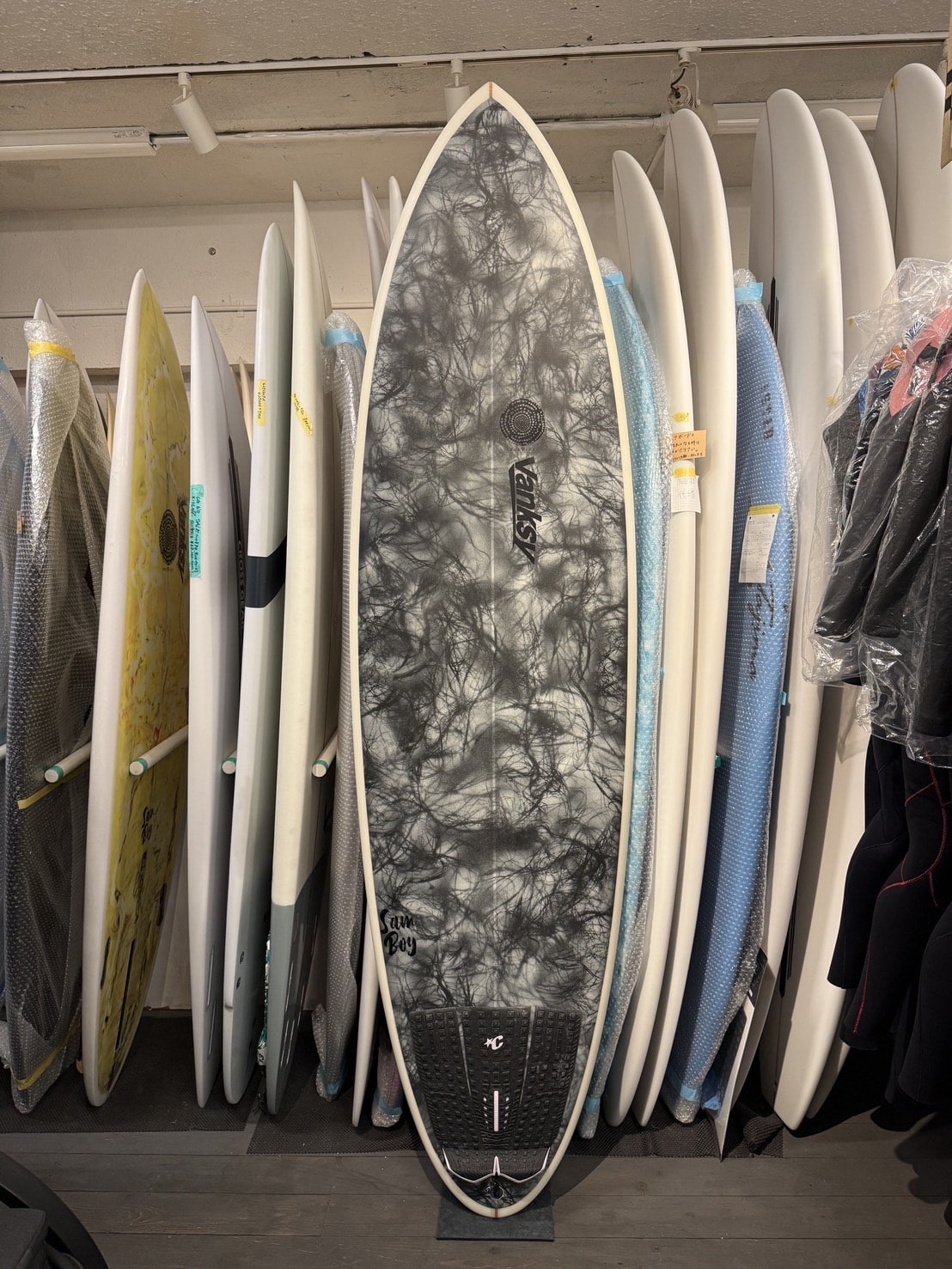 中古】JUSTICE surfboard SAMBOY model (7'0×22 3/8 ×3