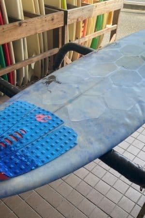 中古】JUSTICE surfboard GREEN IGUANA model(6'3