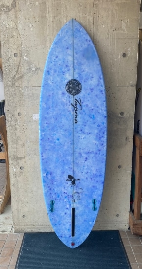 中古】JUSTICE surfboard GREEN IGUANA model(6'3