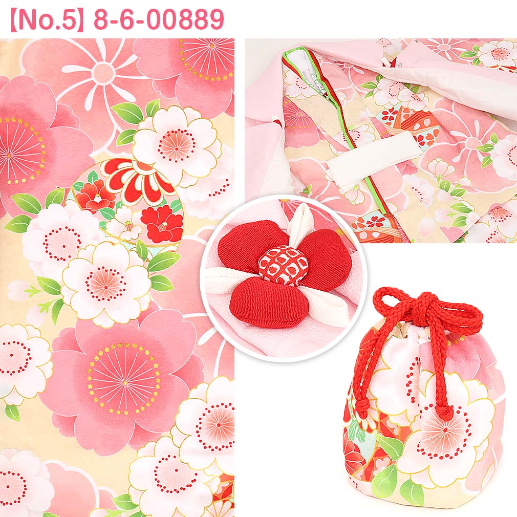 七五三》 被布10点セット 女の子用 花ひめ ＜全6タイプ＞ 3歳