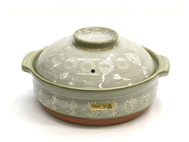 IH対応土鍋 銀峯花三島 7号 の通信販売 - 【萬古焼通販なら キッチン