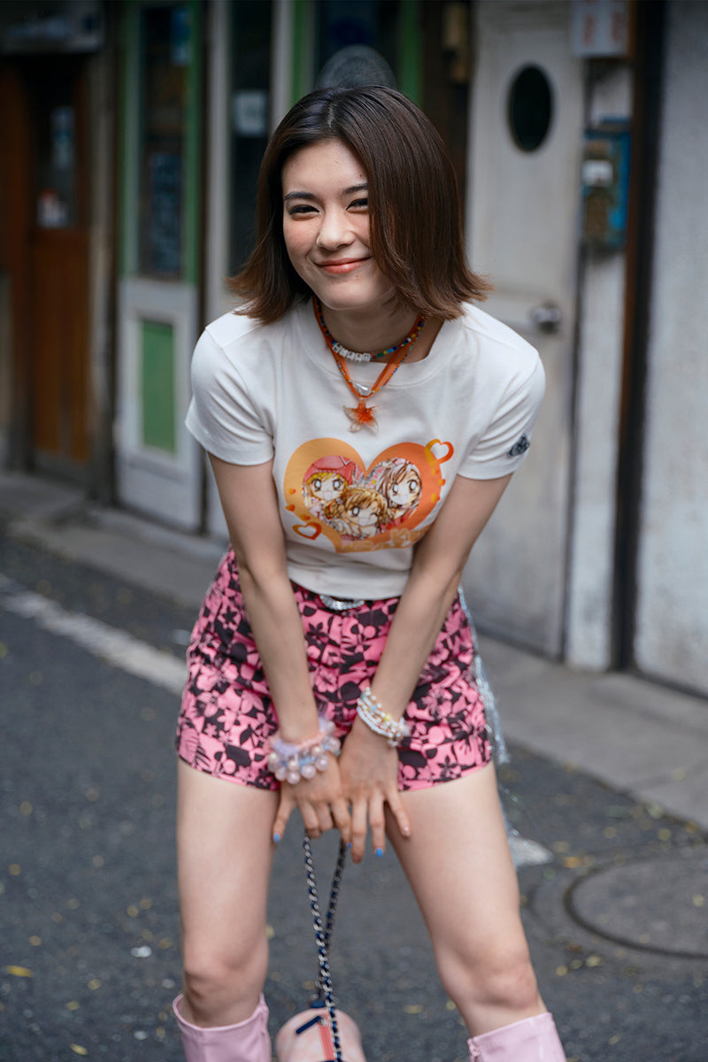 KIRSH X GALS チェックボードショートパンツ【ピンク】