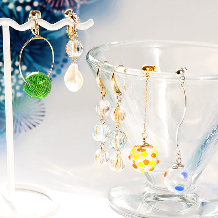 ガラスボール 2穴 エポ付 パープルミックス – 貴和製作所オンラインストア