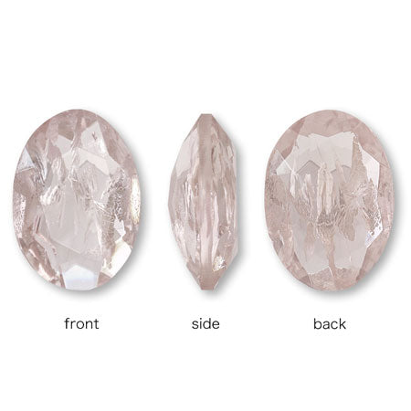 チェコ ガラスストーンオーバル Lt.アメジストSV【アウトレット】 – 貴