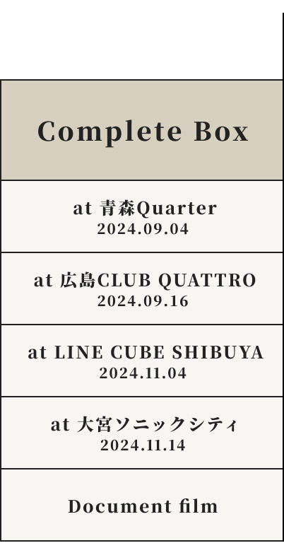 KIYOKIBA SHUNSUKE｜LIVE DVD & Blu-ray - LIVE HOUSE TOUR 2024 CROSSROAD