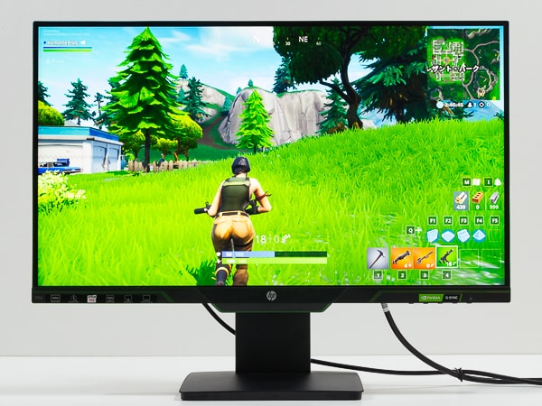 HP 25x ゲーミングディスプレイ レビュー：2万円台で144Hz & G-SYNC
