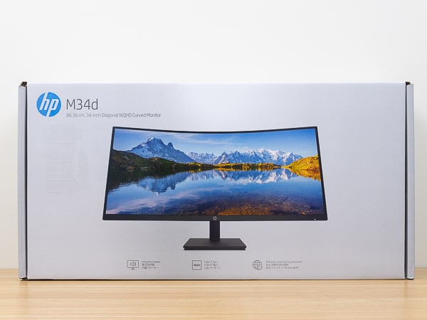HP M34d WQHDカーブドディスプレイレビュー：ほぼ5万円で100Hz対応の34