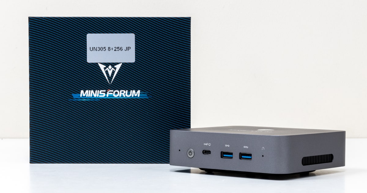 MINISFORUM UN305Cレビュー：Core i3-N305搭載のミニPC | こまめブログ