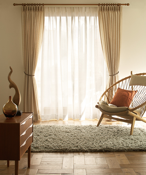 ウッディ28 Cキャップ (2.1M) シングルセット 木製カーテンレール TOSO