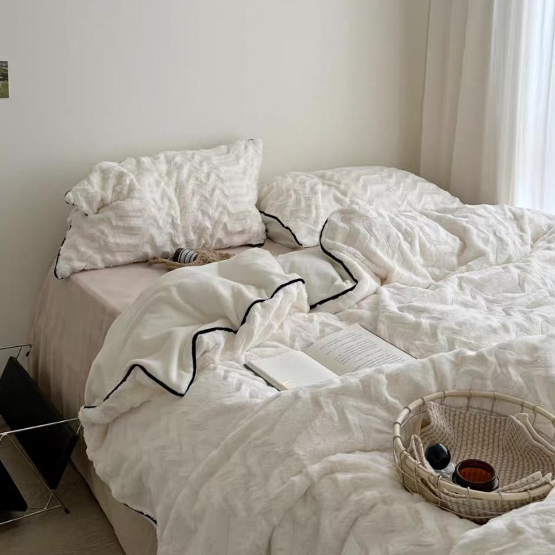 もちふわパイピング立体ウェーブ寝具セット – kocol