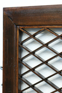 緻密な組子模様がワンポイントのモダンな小型欄間 EZ2579 在庫1枚 – 古