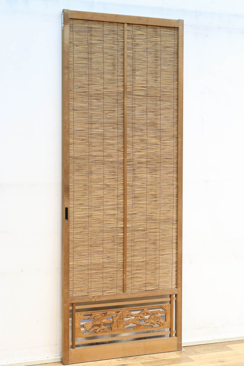 幅672ミリ スリム幅!! 鷹の透かし板が趣きを与える簾戸 F8394 在庫4枚