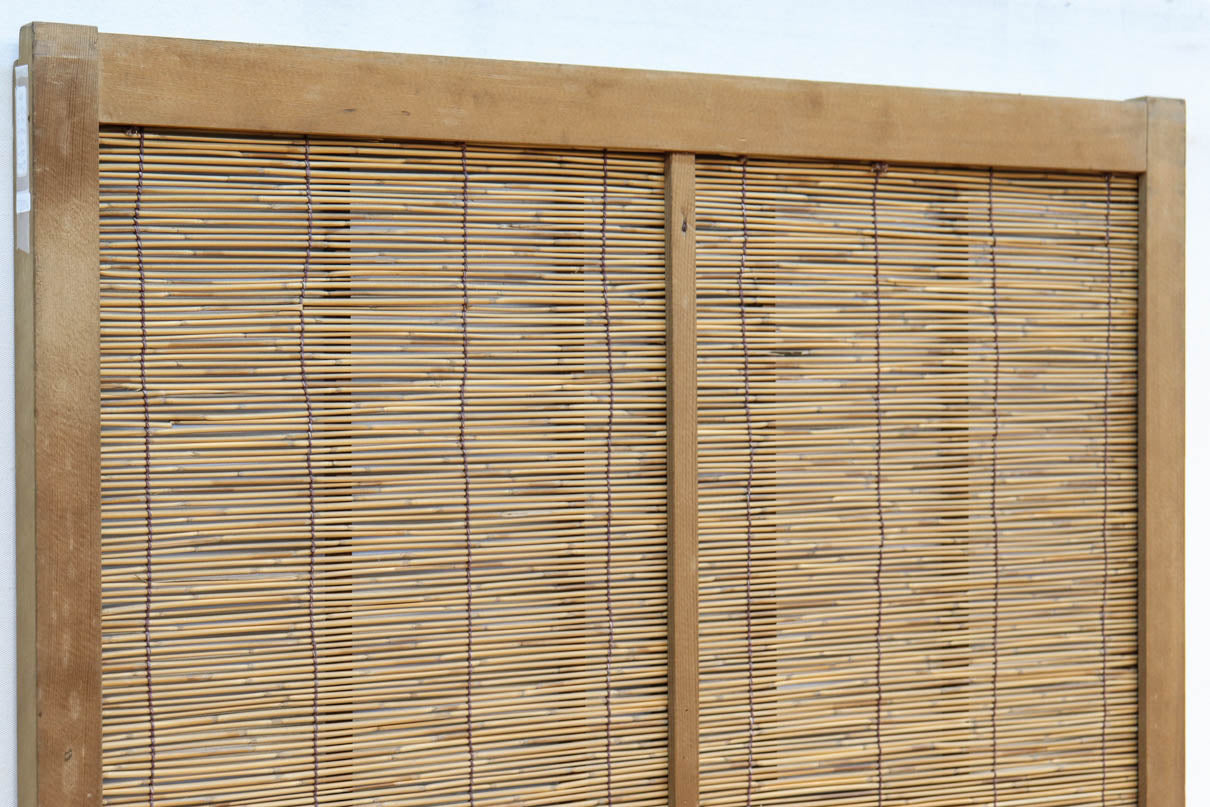 幅672ミリ スリム幅!! 鷹の透かし板が趣きを与える簾戸 F8394 在庫4枚