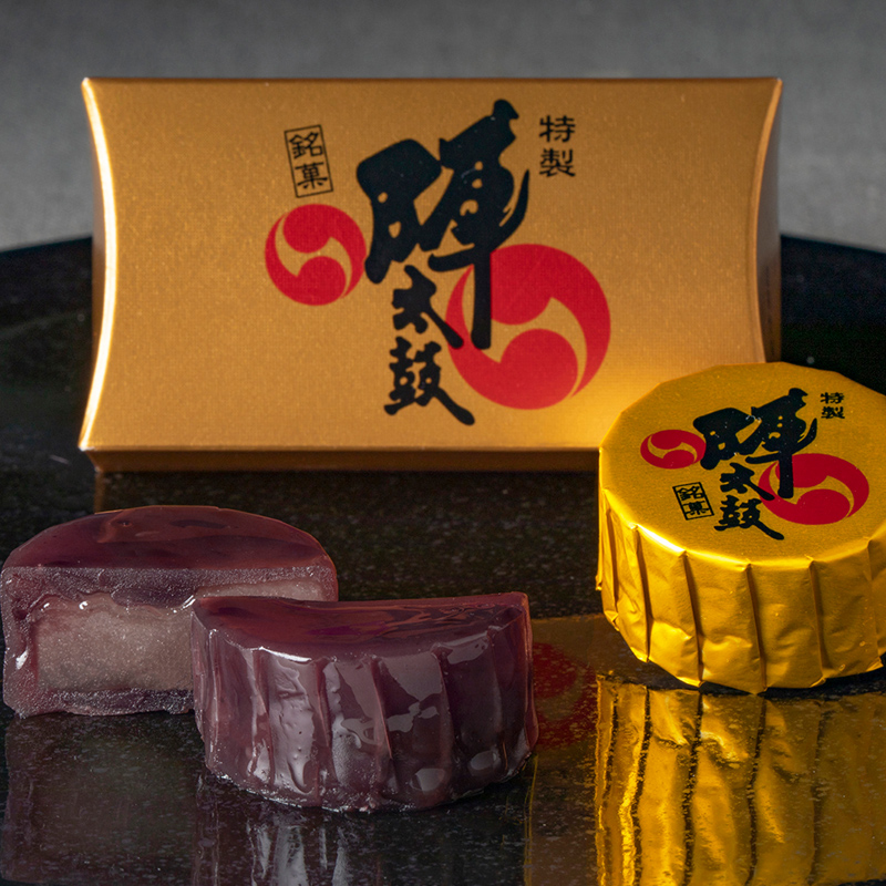 古代 陣太鼓 名代 太鼓正謹製 45号特製陣太鼓 18個入 - お菓子の香梅