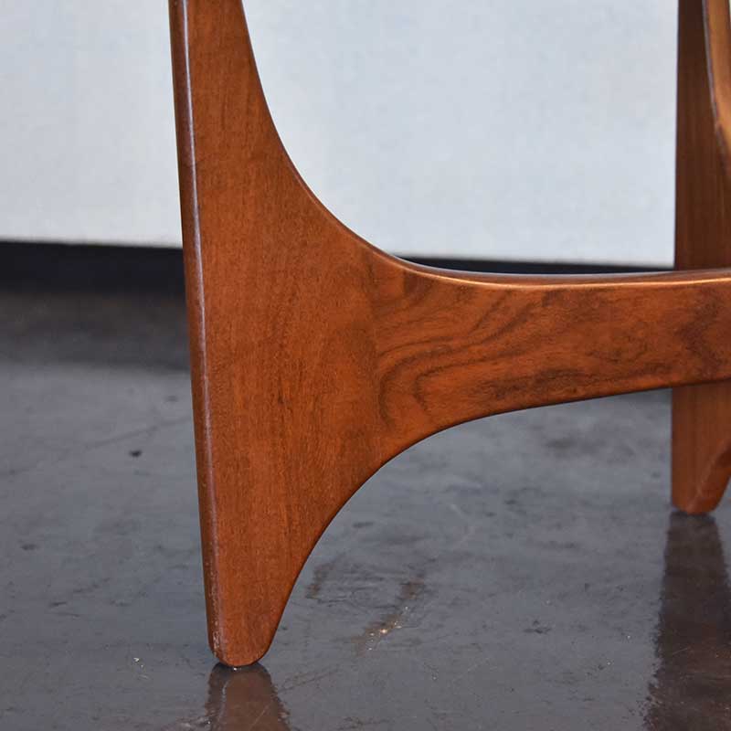 ヴィンティージ ミッドセンチュリー ガラストップ センターテーブル