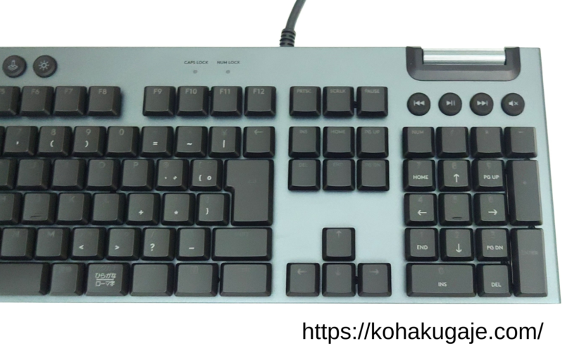 ロジクール ゲーミングキーボード G813-CK レビュー