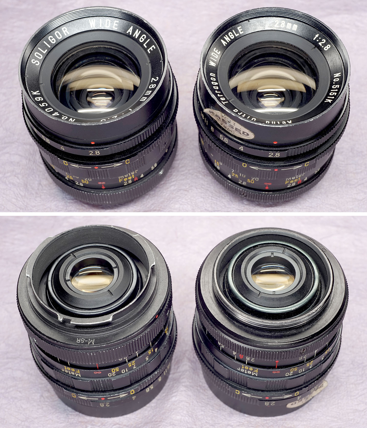 初期ミランダ用ソリゴールレンズとその周辺／さまざまな記号編（後編