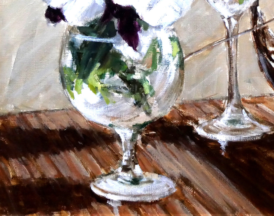 荒木義太郎「窓辺の静物」油絵・F6号 絵画買取・販売の小竹美術