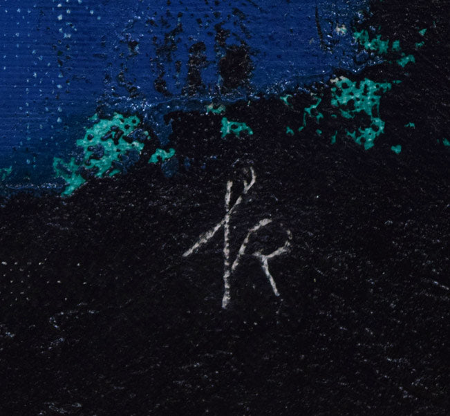 国松登「双魚」油絵・F10号 絵画買取・販売の小竹美術