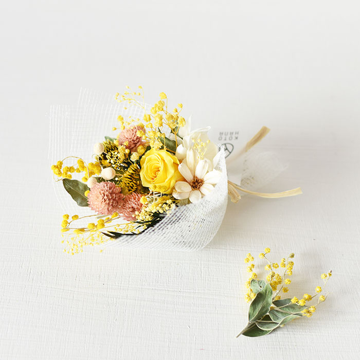ミモザの幸せブーケ - 幸運を運ぶ花束