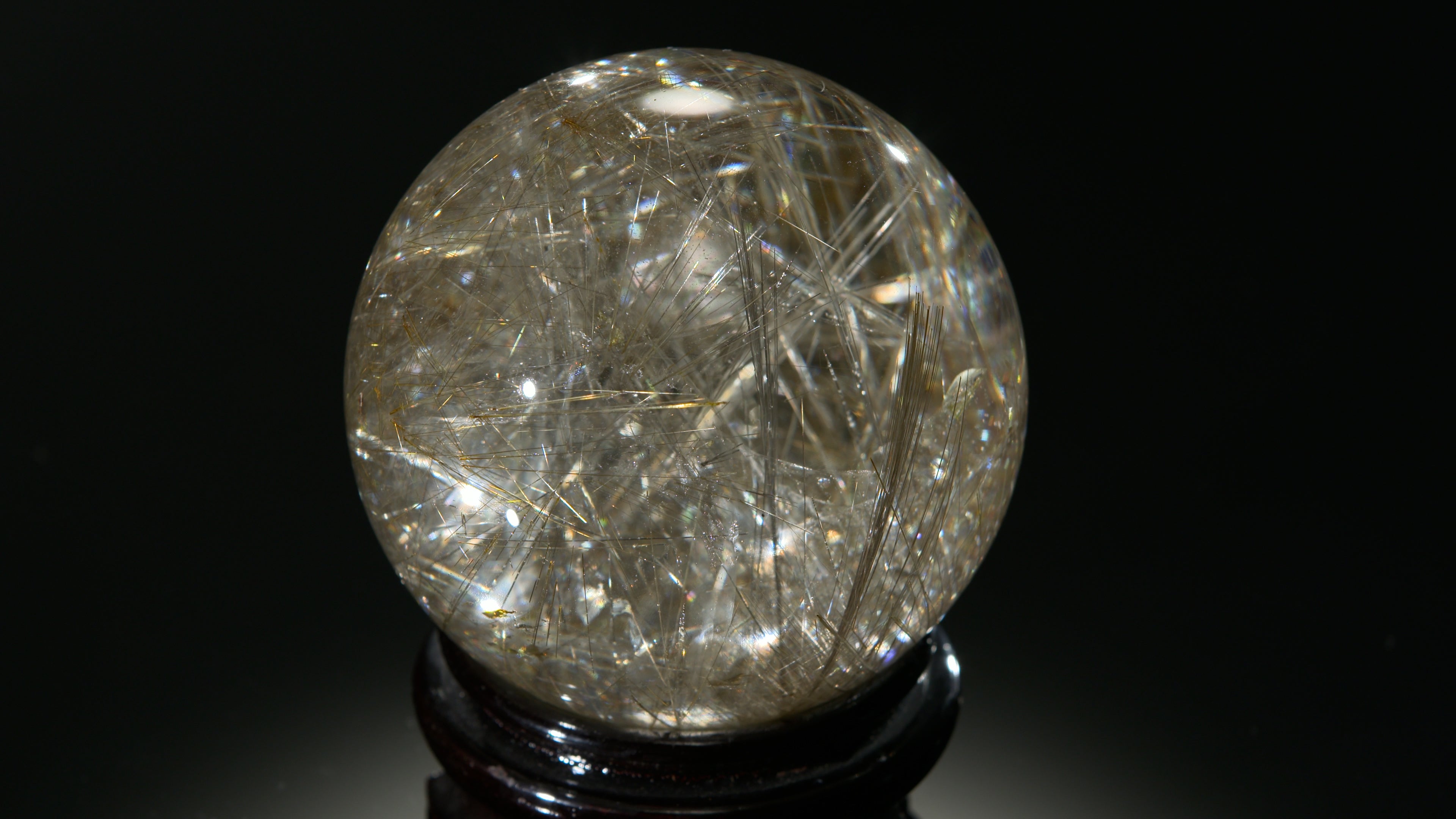 シルバールチルクォーツ スフィア 85mm｜天然水晶 丸玉 一点物｜Kou