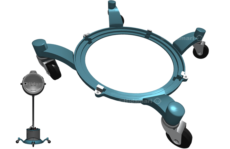 1号器専用キャスタースタンド｜光線療法ひだまり