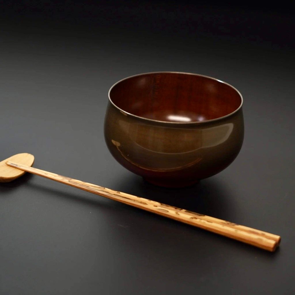 京都 清水銘竹 箸 図面竹 八角拭漆 ペア – 漆器 高翆