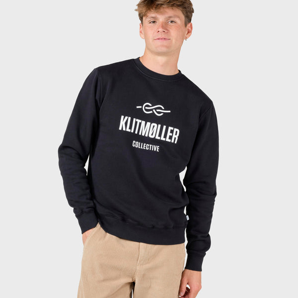 Mens logo crew - Black – klitmollercollective.com