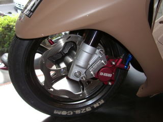 ディスクブレーキ サポート無し フローティングDISC200mm ライブディオ