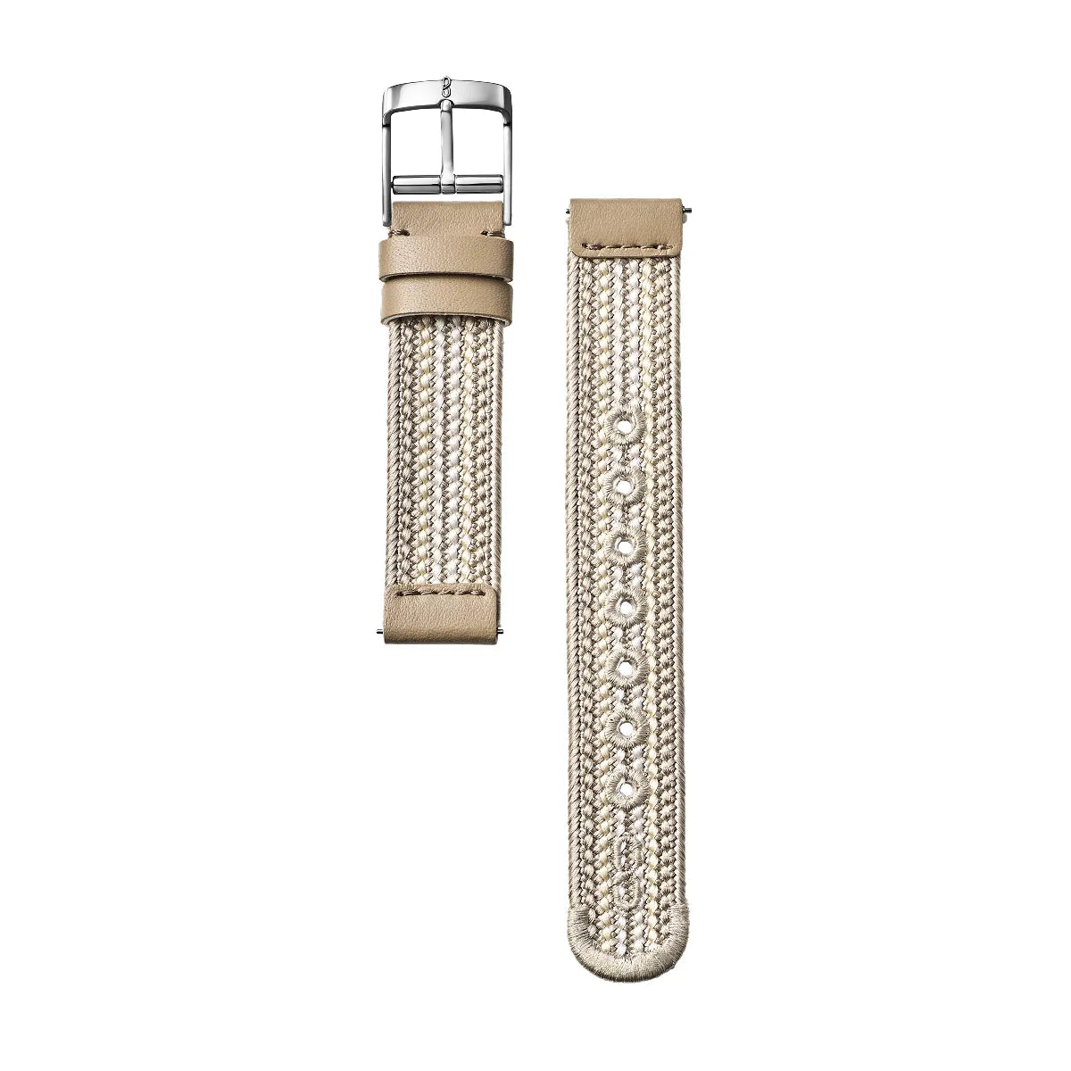 Knot S18-AK-1806 時計ベルト バンド くみひも 18mm ブラウン 綾高麗