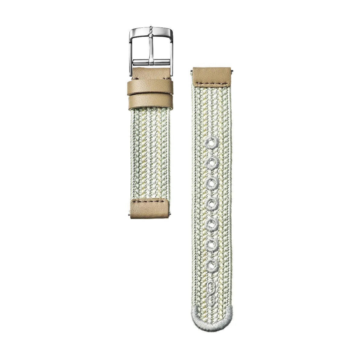 Knot S18-AK-1806 時計ベルト バンド くみひも 18mm ブラウン 綾高麗