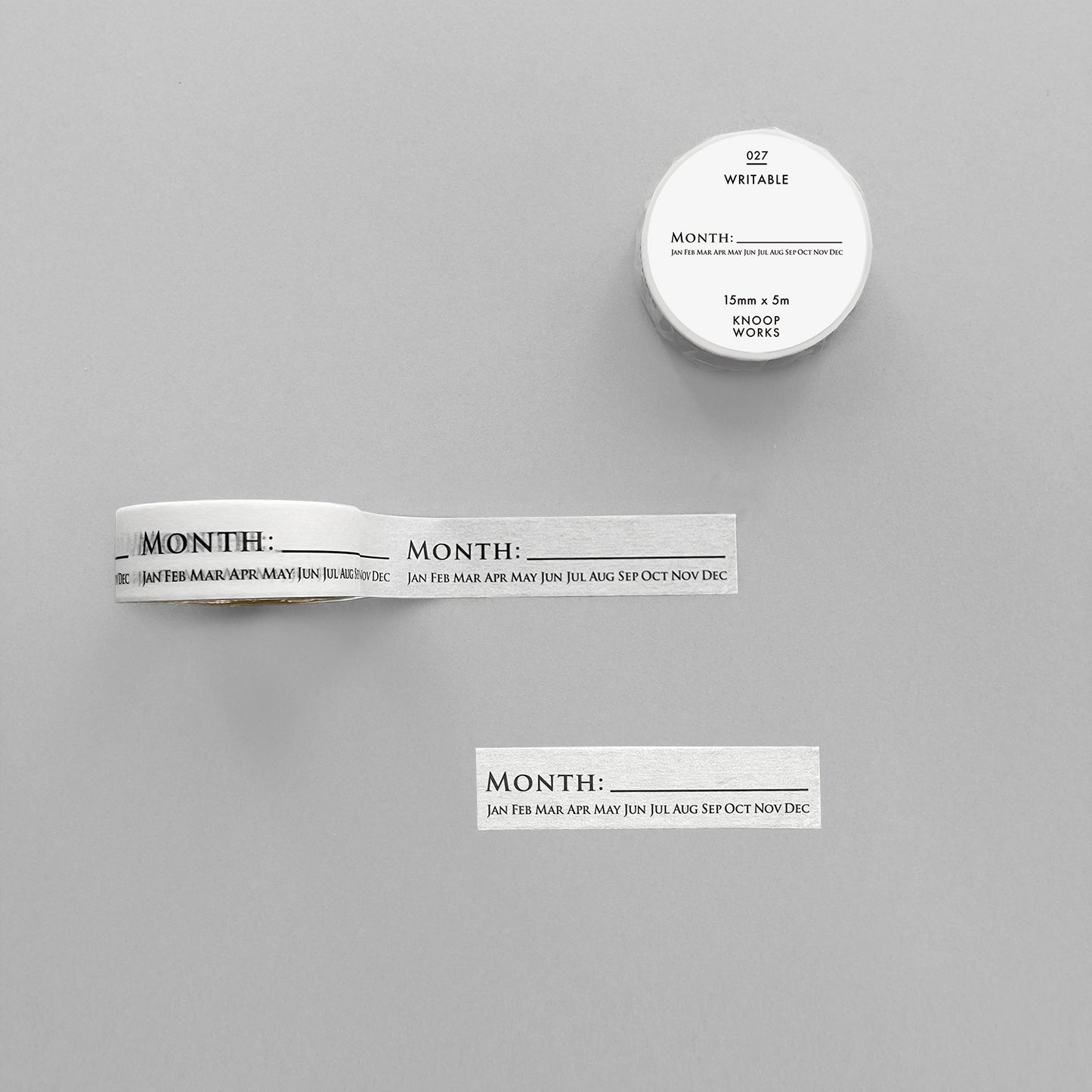 027_MONTHマスキングテープ｜月 – KNOOPWORKS