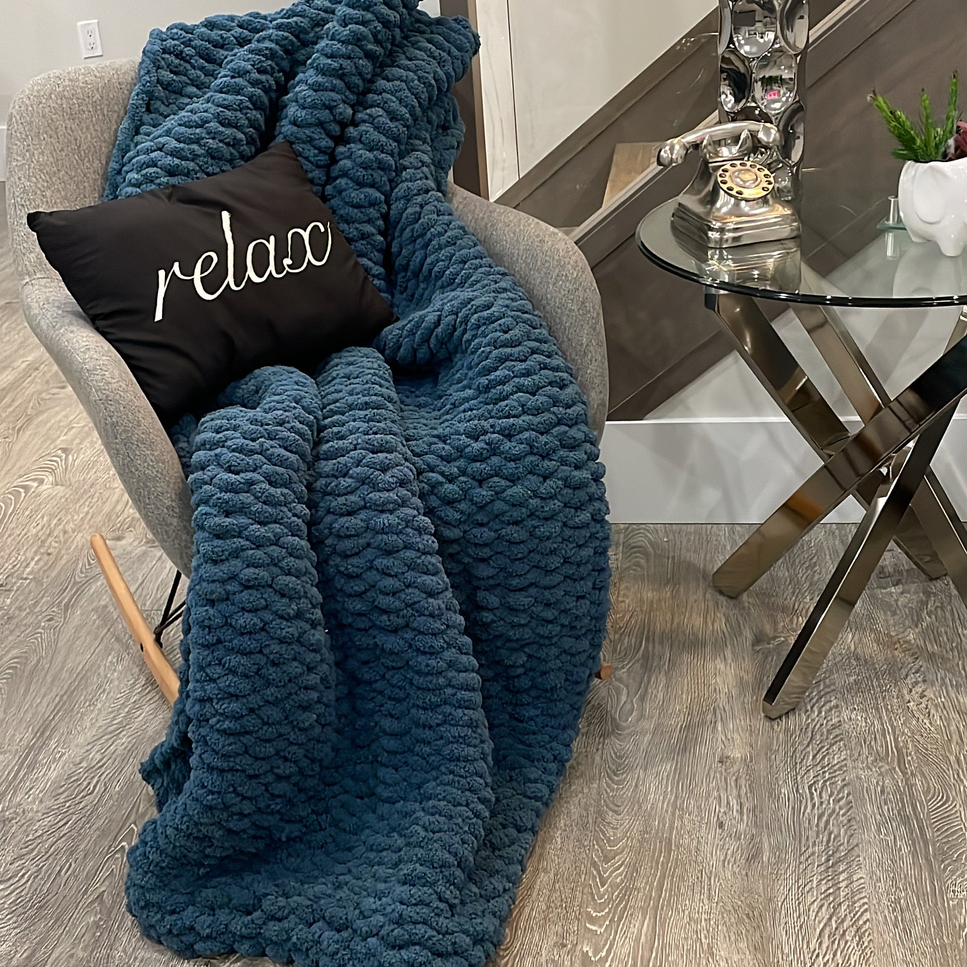 Large Chunky Knit Blanket – knitsbykim