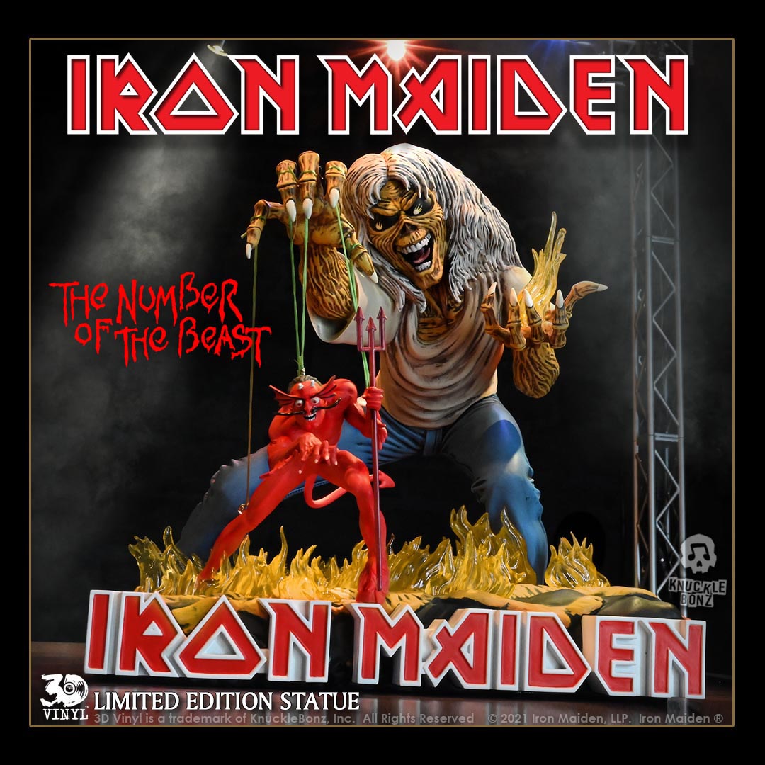 Iron Maiden Number of the Beast KnuckleBonz Statue