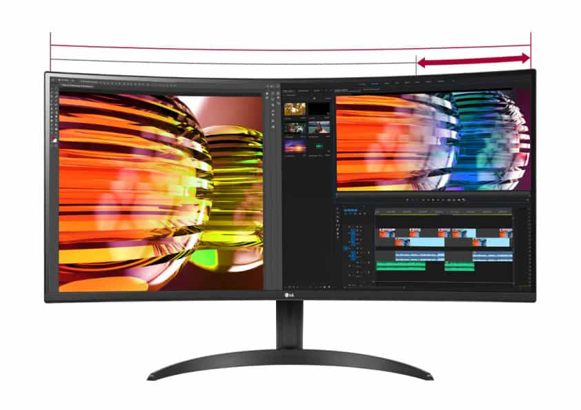 34WP60C-B 34レビュー／LGの新しい曲面ウルトラワイドモニター