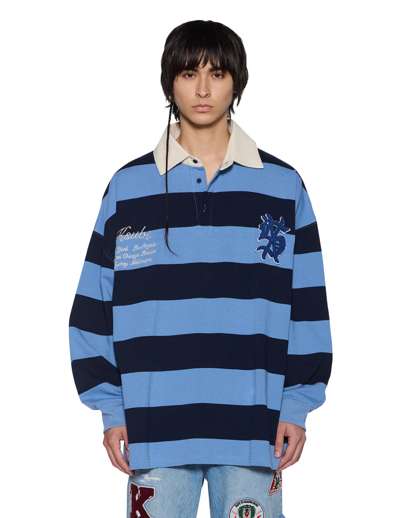 Mens Rugged Rugby Jersey Faded Ice Fashion Tops | Ksubi ++
