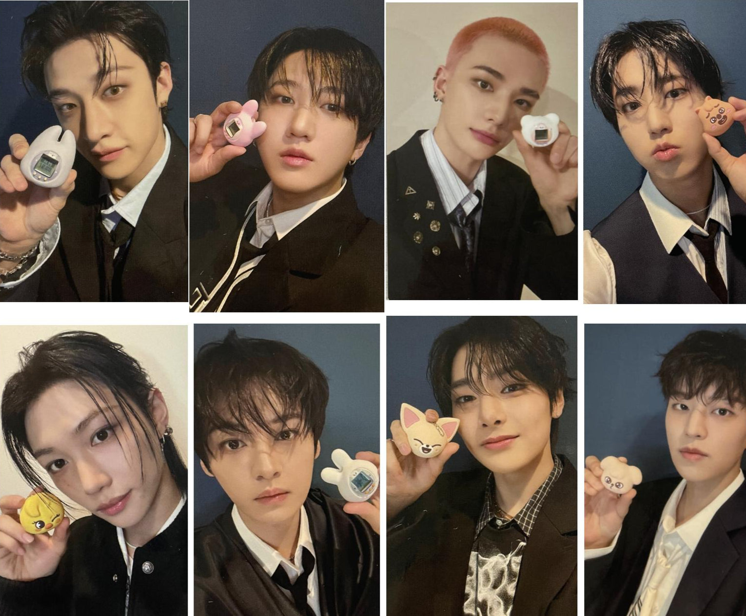 Stray Kids SKZOO x Tamagotchi OT8 Photocard Set – Kpop Omo