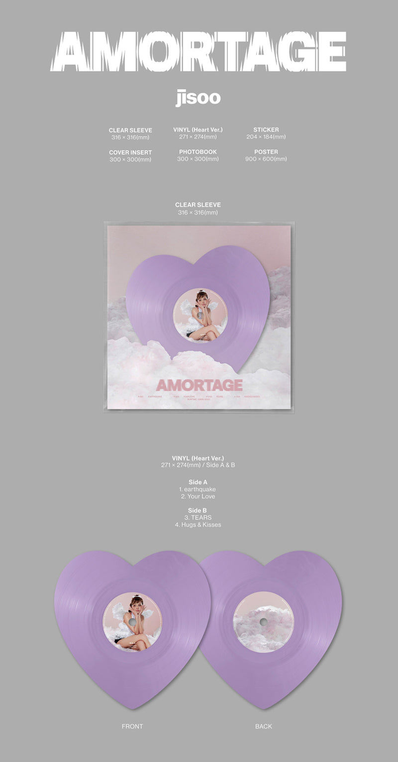 JISOO (BLACKPINK) - AMORTAGE / Vinyl LP Versions - K-Pop Time