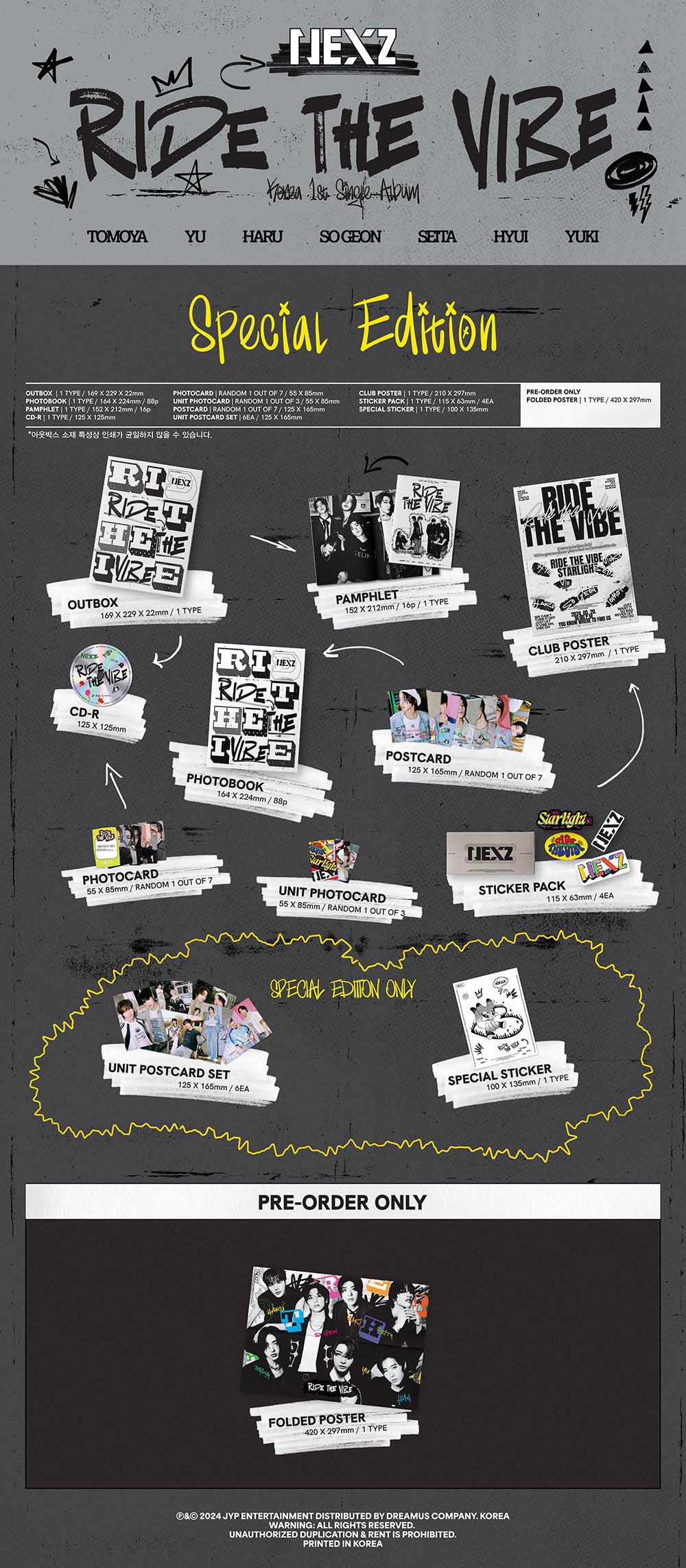 NEXZ - Ride the Vibe [1st Single Album - Special Edition] - K PLACE