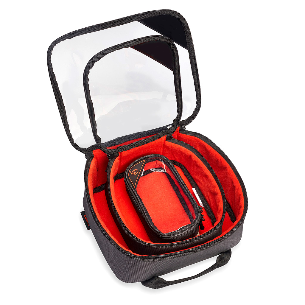 Stingray by K-Tek Gizmo-X Bag, Set of 3 (L,M,S), Orange interior