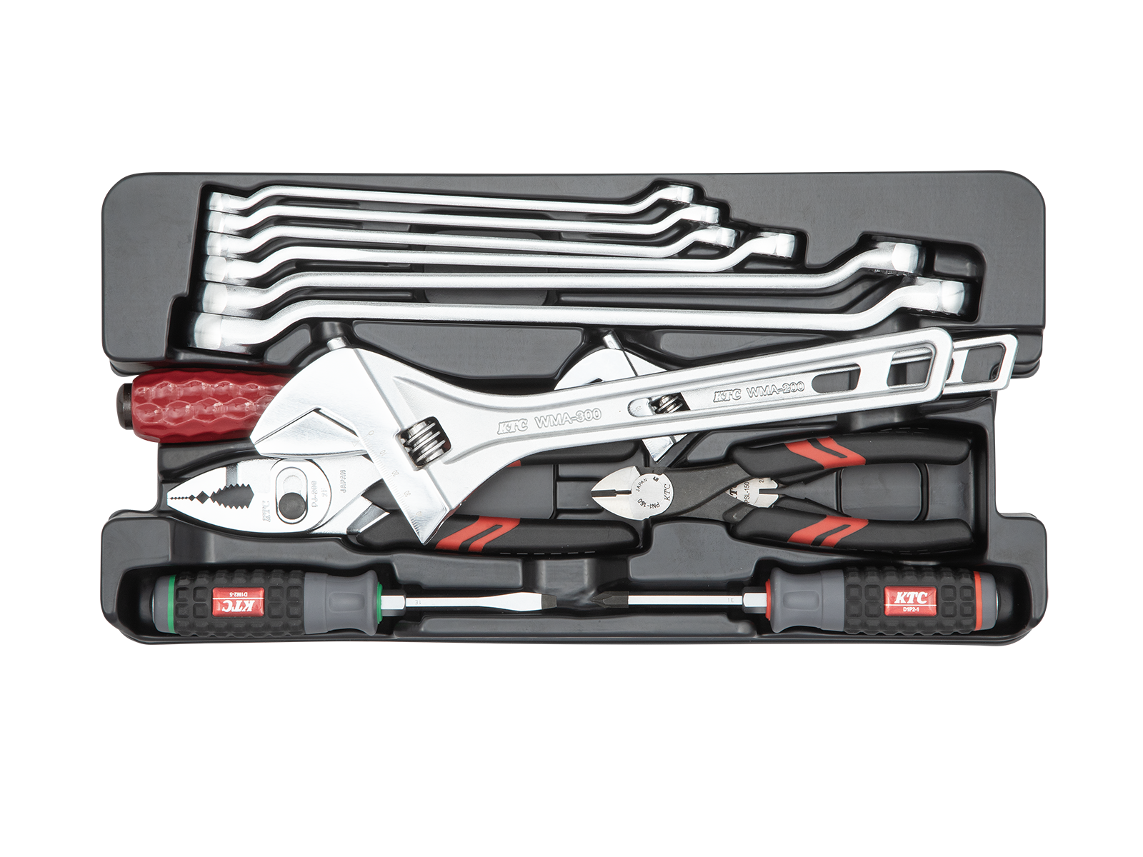 工具セット（片開きメタルケースタイプ）[31点] | KTCツール