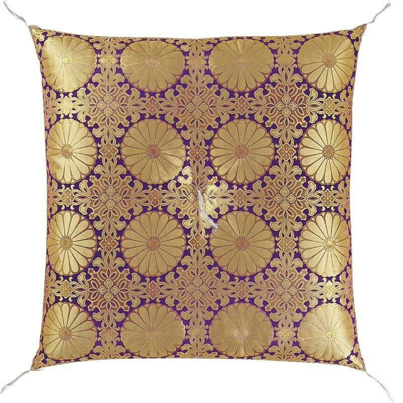 仏壇 座布団 御前座布団 「新金通 紫」 No.44 金襴/仏間用 仏前 お寺様