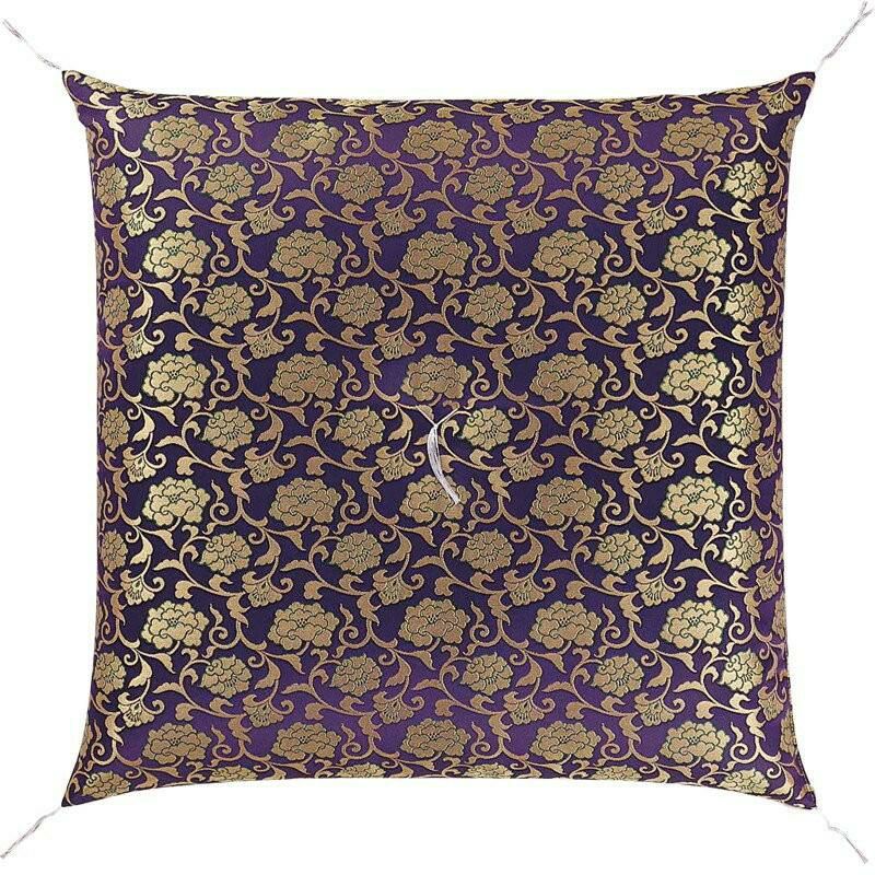 仏壇 座布団 御前座布団 「新金通 紫」 No.44 金襴/仏間用 仏前 お寺様