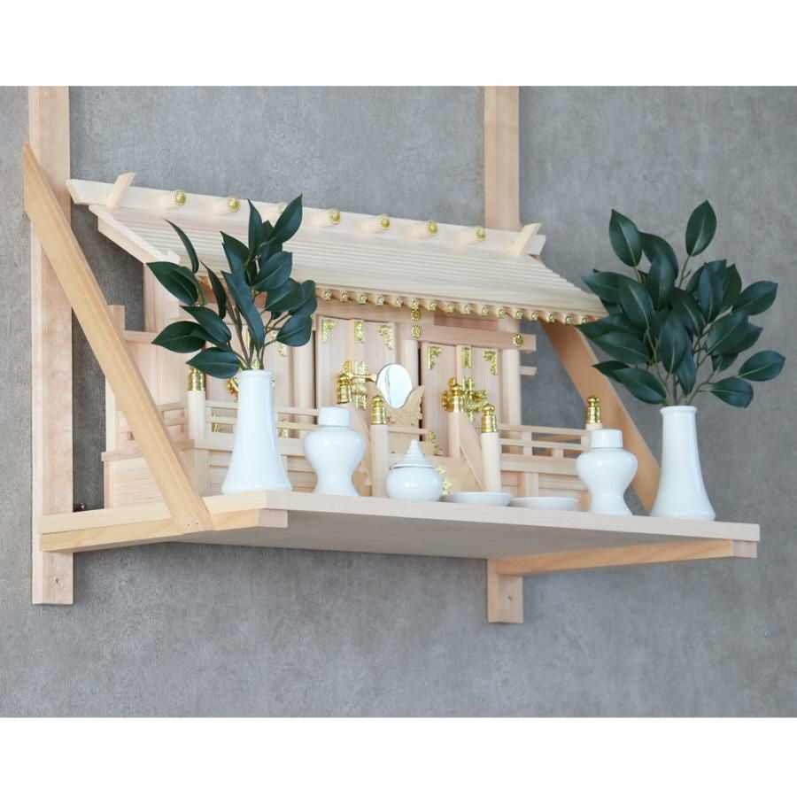 神棚板 木製神棚用「棚板」(大) 幅76.5cm 神棚台 神具 札宮 | 仏壇