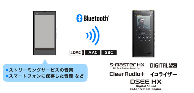 128GBの大容量モデル、ウォークマン”ZXシリーズ”「NW-ZX300G」。カラー