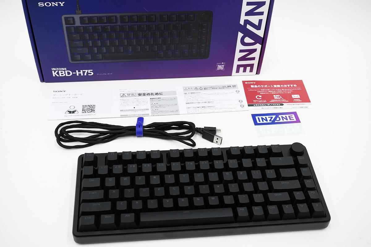 ゲーミングキーボード INZONE KBD-H75 実機レビュー。省スペースかつ